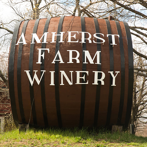 Amherst Farm Winery Keg Logo
